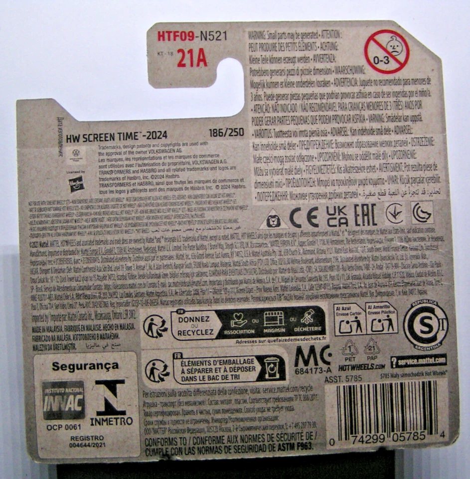 Hot Wheels - Bumblebee - Transformers - VW Beetle - Hw Screen Time 2024 - HTF09 - Image 3 of 3