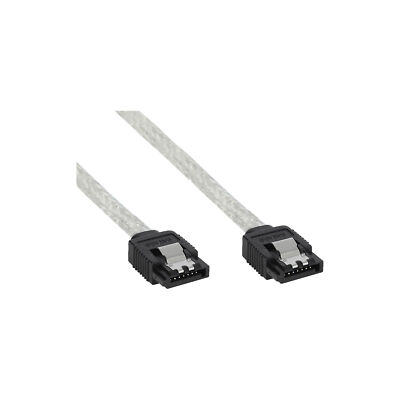 InLine  SATA 6Gb/s Kabel rund mit Lasche 30cm