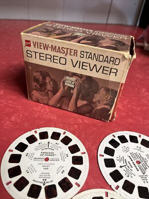 Vintage GAF View-Master Standard Stereo Viewer w/ Box 6 Discs