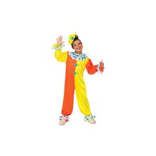 Halloween Sensations Neon Clown Costume Jumpsuit Size Large 10-12