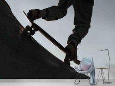 3D Skateboard Sports Close-up Self-adhesive R...