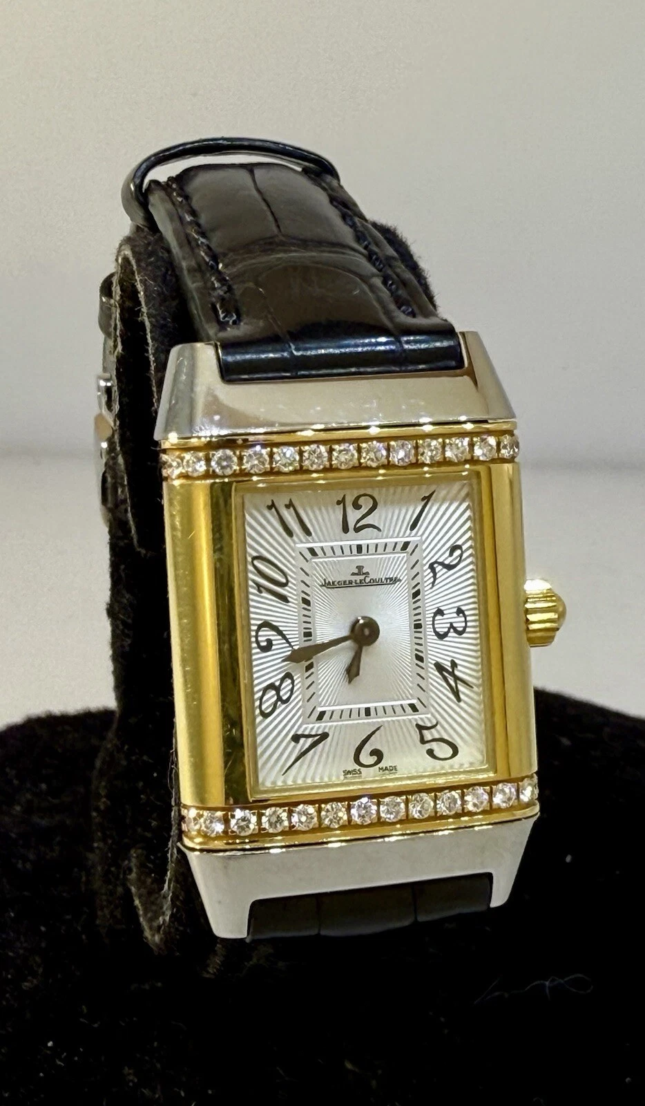 Jaeger LeCoultre — Montre Femme Jaeger LeCoultre Reverso Acier Inoxydable Or 18K Diamant Q7068421