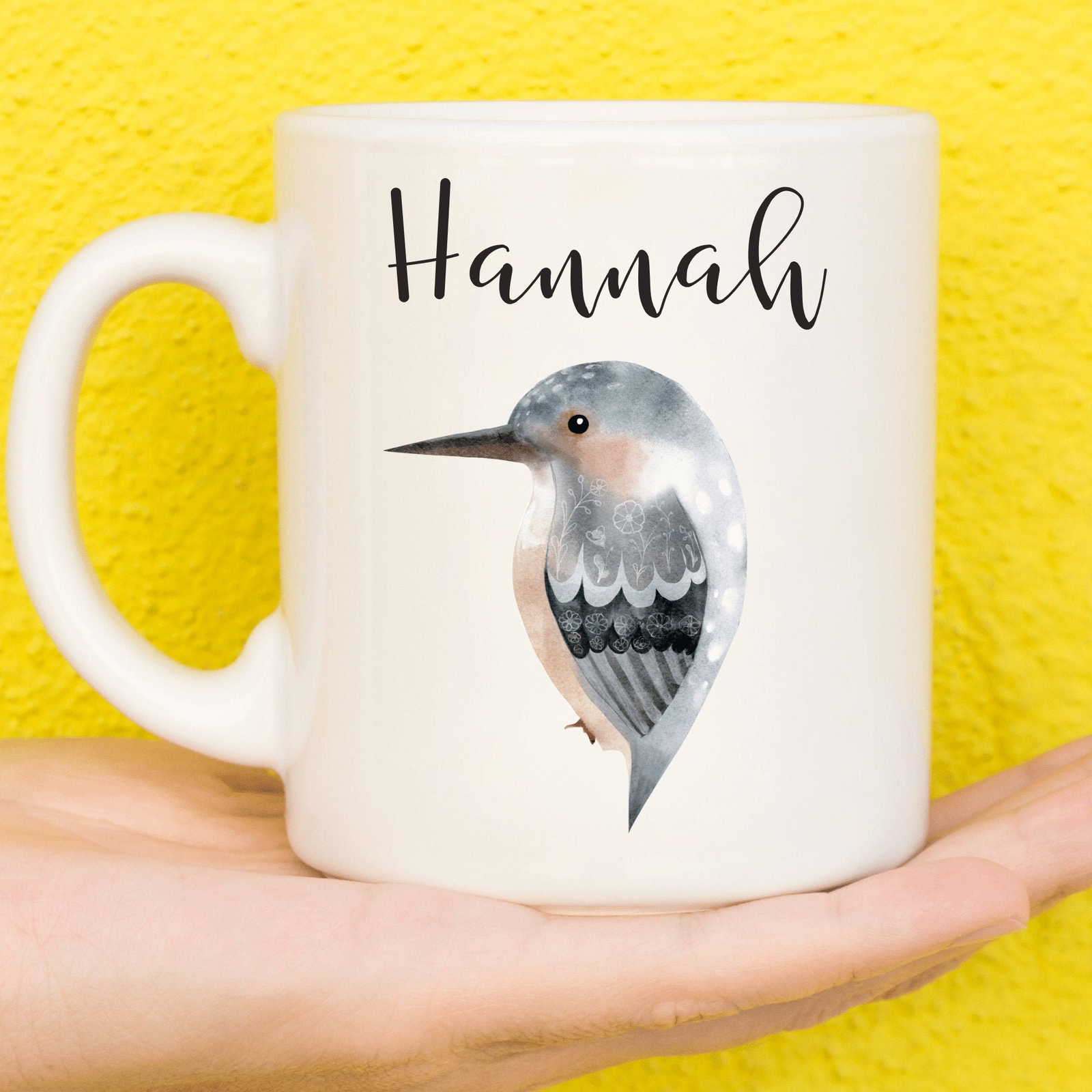 Bird Mug Winter Bird Mug For Bird Lovers Personalised Bird Mug Mothers Day Gifts