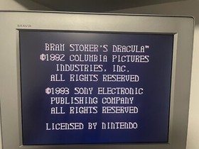 Bram Stokers Dracula - NES - Nintendo Entertainment System - NTSC USA Import