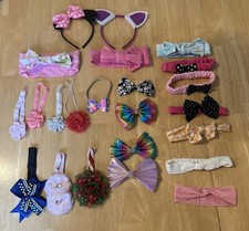 Baby Toddler Girls Headband and Bows Hair Accessories Lot Of 23 Items