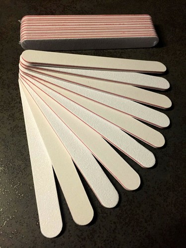 Profi Nagelfeile Weiß – 25 Stück, Körnung 100/100, Made In Germany
