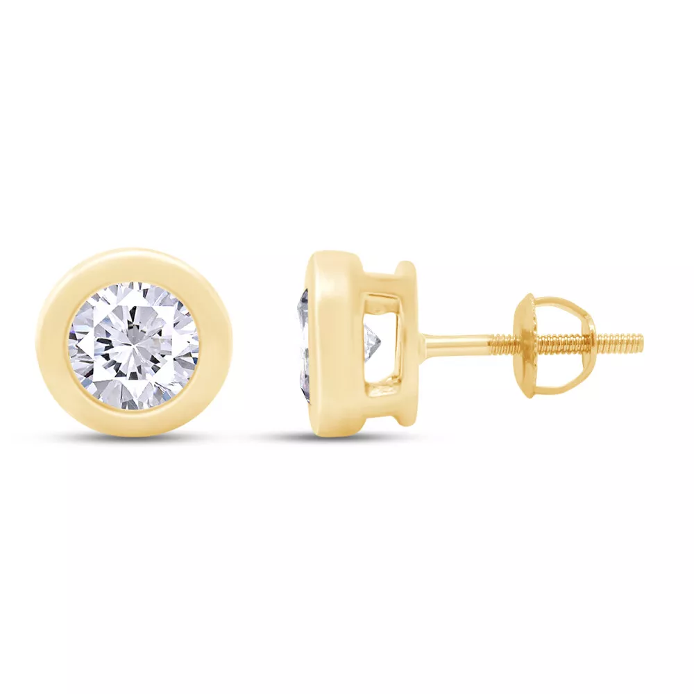 1 carat diamond earrings screw back deals