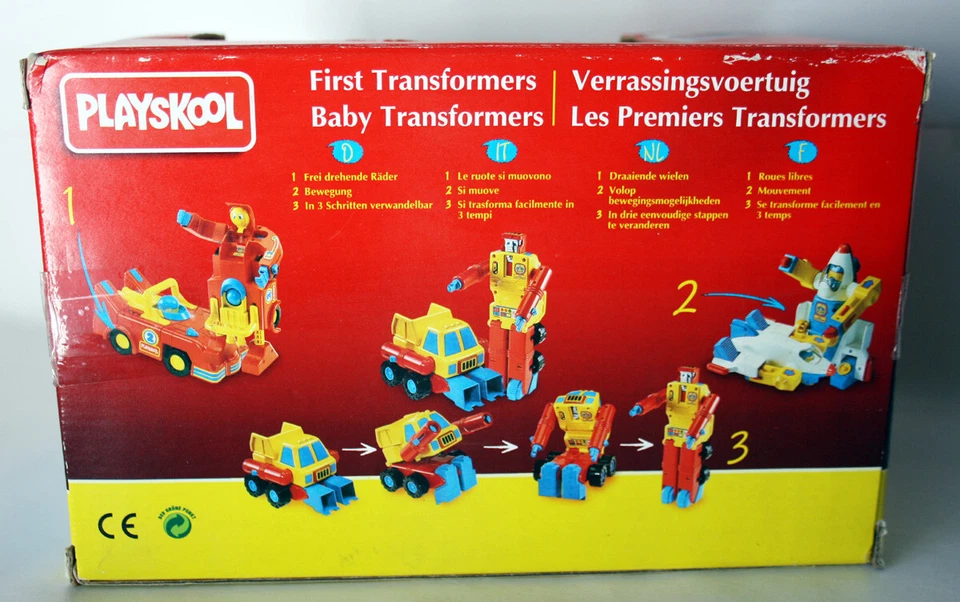 VERY RARE VINTAGE 1994 MY FIRST TRANSFORMERS PLAYSKOOL NEW SEALED ! - Image 2 of 4