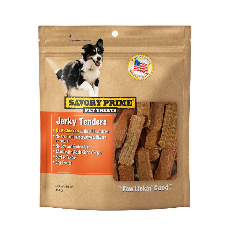 Savory Prime Natural Chicken Grain Free Jerky Tenders For Dogs