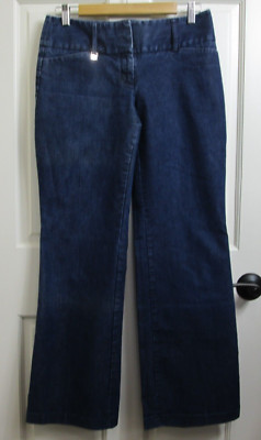 Express Editor Trouser Jeans Womens Size 4 30x30.5 Distressed Stretch 81-27773