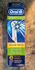 Oral-B Braun Cross Action Replacement Toothbrush Heads - Pack of 8