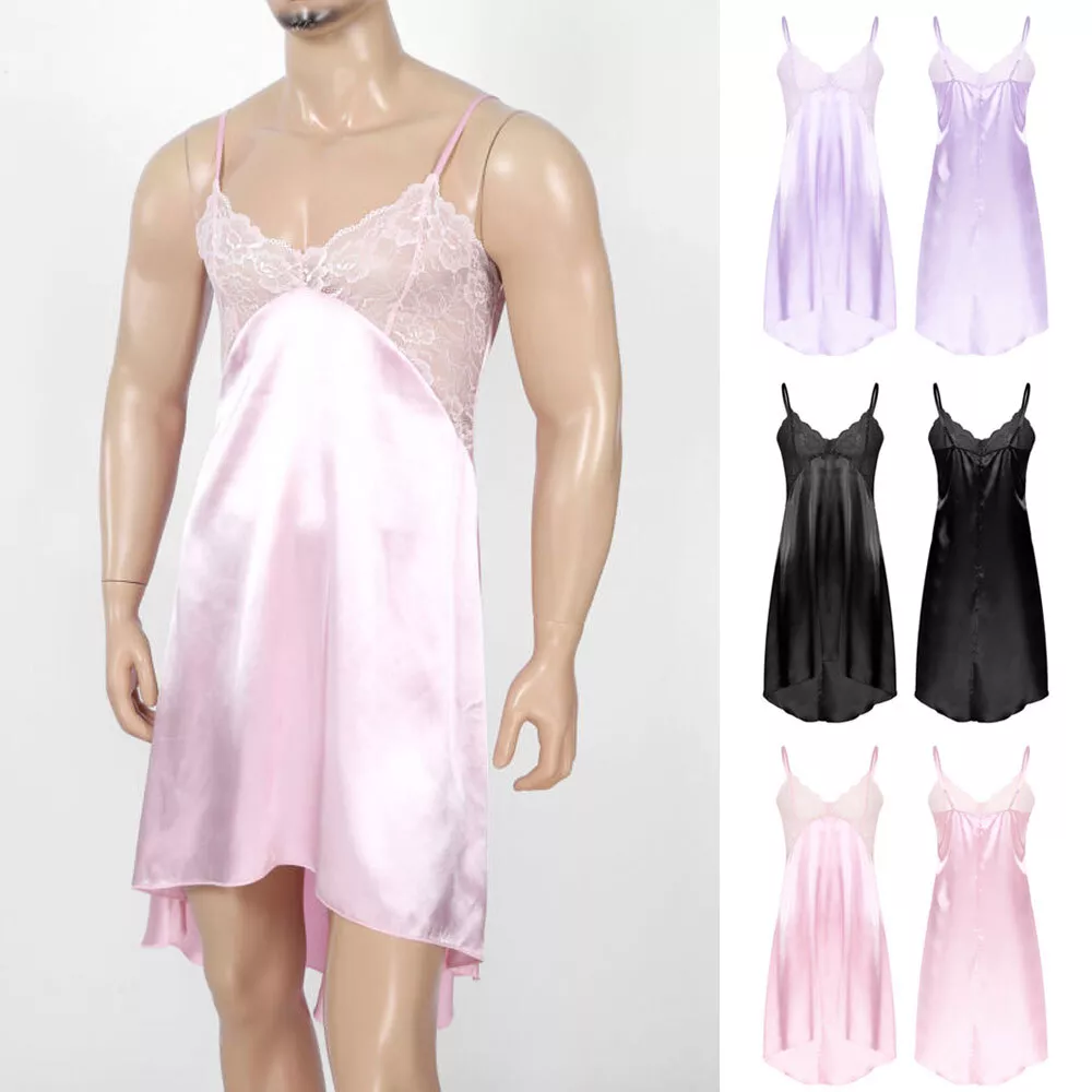 Women dressing top men in lingerie