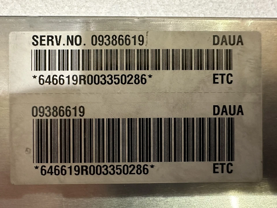OEM 2000-2002 CADILLAC ELDORADO MÓDULO DE SUSPENSIÓN 09386619 CONTROL DE CONDUCCIÓN TRASERO Foto 2 de 2
