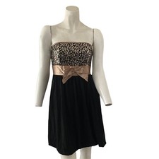 Vintage Jessica McClintock Gunne Sax Dress Sequin's balloon hem Sleeveless 3