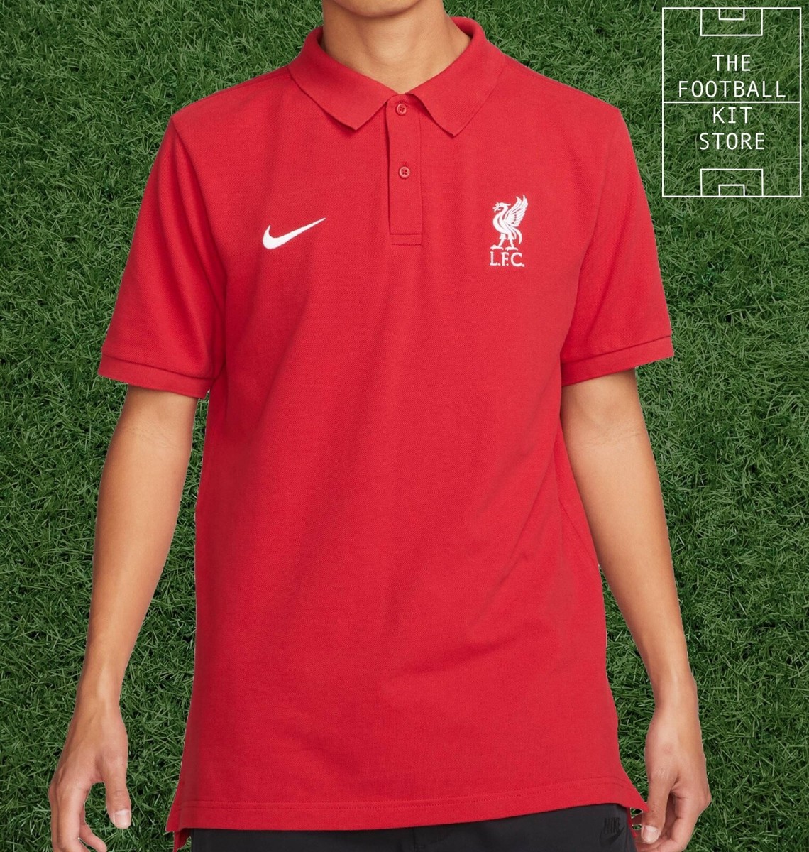 Nike Liverpool Polo Shirt Mens - LFC Training Polo Top - Red