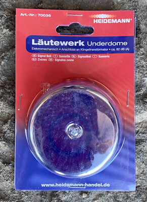 Heidemann Läutewerk Underdome Aufputz chrom / 82 dB  Artikel Nummer 70036