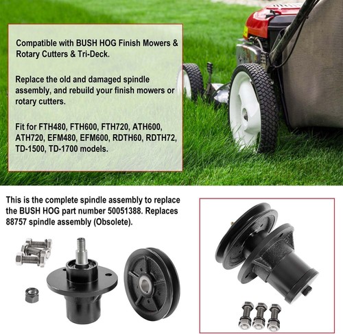 Complete Spindle Assembly 50051388 Parts For Bush Hog RDTH FTH ATH EFM TD Mowers - Picture 5 of 9