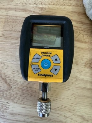 Fieldpiece SVG3 Compact Digital Micron Vacuum Gauge HVACR w/ Easy View Hook