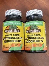 Nature's Blend Lactobacillus Acidophilus Freeze Dried Capsules, 100 Ct Exp 03/26