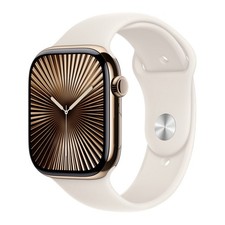 Apple Watch Series 10 42mm Cellular (Gold) w/M-L Starlight Band - Warranty