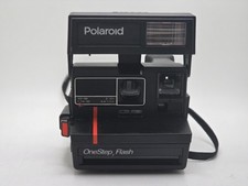 Vintage Polaroid OneStep Flash 600 Land Camera Instant Film w/ Strap 80s 90s
