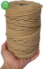 Jute Rope 328 Feet 6Mm Thick Twine String for Crafts Gardening Cat Scratch