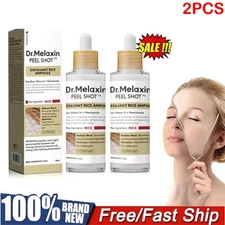 2X Peel Shot Glow Black Rice Peeling Ampoule, Soft Exfoliating for All Skin NEW