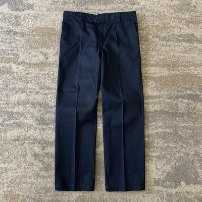 Dickies 873 Slim Straight Arbeitshose Herren 36/32 Dark Navy Chino Twill Hose