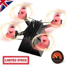 PEDOOD Stove/Log burner Fan Standing Drone Design 4 Heads 8 Blades