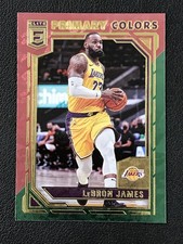 2021-22 Donruss Elite #2 LeBron James Primary Colors Asia Red and Green Lakers