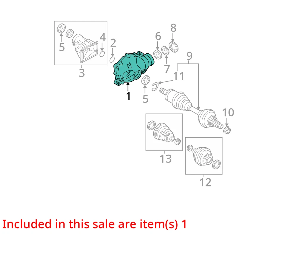 Carrier Xi AWD Front Automatic Transmission Fits 06-07 BMW 530i 6839543 Foto 3 de 4