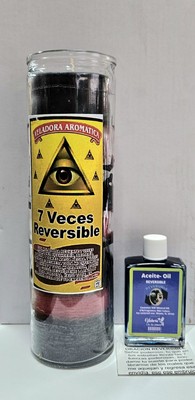 7 VECES REVERSIBLE VELA PARA DEVOLVER EL DAÑO QUE TE HACEN ACEITE ORACION INSTRU