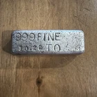 Rare Vintage  C.M.P. INC. 10 oz .999 Silver Poured Bar