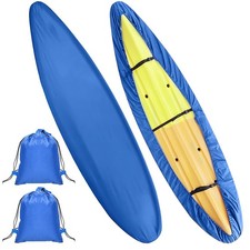 2 Pack Waterproof Kayak Covers 10FT-11.5FT Heavy Duty 420D Kayak Guard Sun Sh...