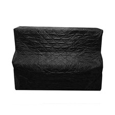 Kawai K2 Upright Piano Cover - Quilted Black Nylon