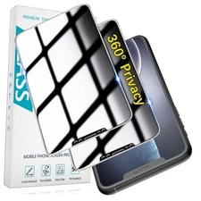  (2 Pack 4 Way 360 Privacy Screen Protector iPhone 11/XR 6.1-inch Black