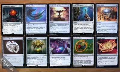 #ad #ad Set 10 Popular Commander Mana Rock Artifacts *NM* MTG Deck Building Magic Group $9.99