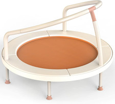 36'' Kids Trampoline, Indoor Toddler Trampoline with Safety Net, 500Lb Capacity,