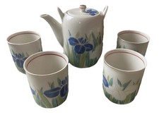 Fukagawa Arita Porcelain Tea Set - Japan - Hand Painted - 5 Pieces Vintage