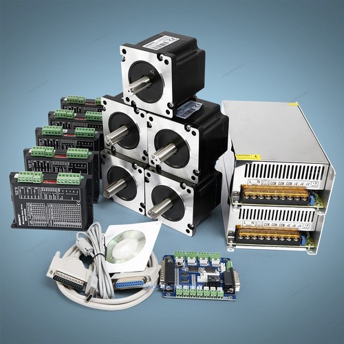 5 Axes CNC Kit ENGMATE Driver Moteur Nema34 4.5N.m Moteur Pas-à-pas ...