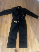Carhartt Insulated Extremes Men's Bib Overalls, Size 34 Regular - Black