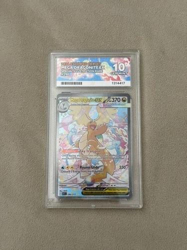 Mega Dragonite SIR 290/217 Pokemon TCG Ascended Heroes ACE 10 PERFECT SUBGRADES