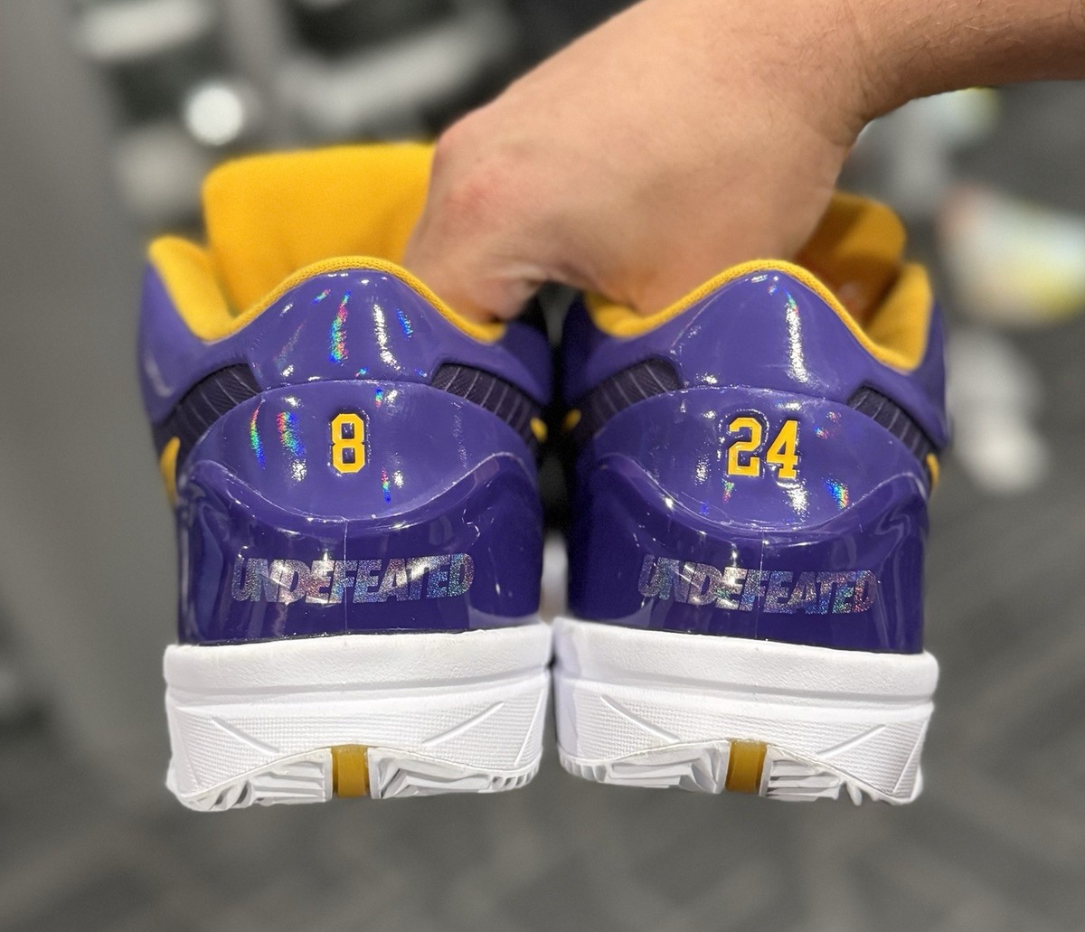 Size 13 - Undefeated x Nike Kobe 4 Protro Court Purple for sale