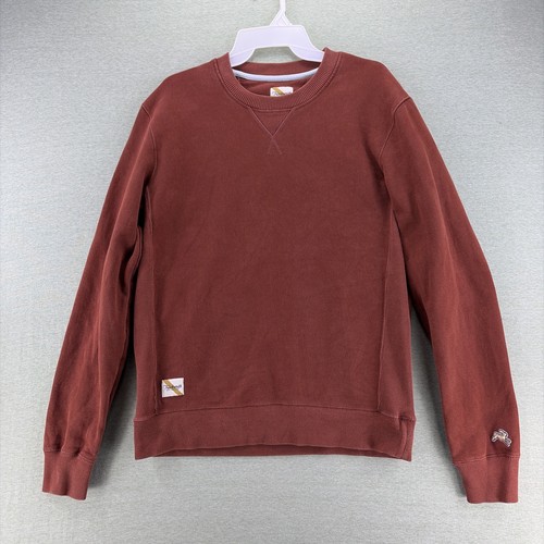 Tracksmith New England Crewneck Sweatshirt Mens Size M Brown Hare Logo