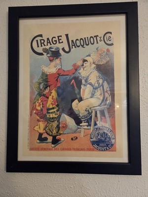CIRAGE JACQUOT & CIE POSTER & Frame 18 X 14 