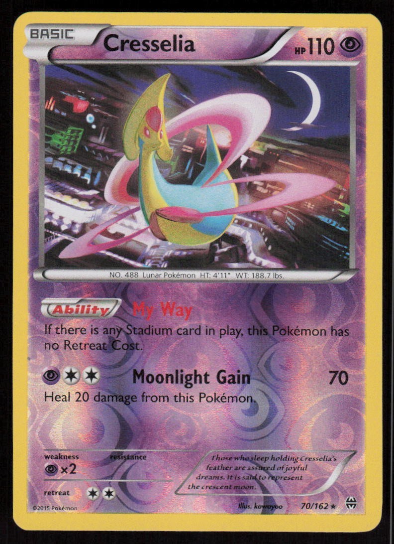 Cresselia 70/162 Breakthrough Reverse Holo LP