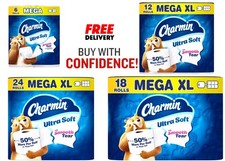 Charmin Ultra Soft Toilet Paper 12 Mega Rolls, 224 Sheets per Roll fast shipping