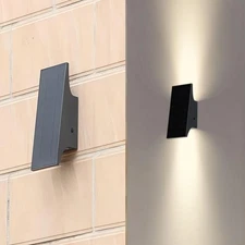 Solar Outdoor Lights, 3000K 700LM Solar Wall Lights Outdoor Up and Down, 4