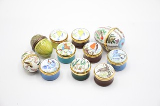 Enamel Trinket Boxes Halcyon Days Crummles Wild Bird Collection