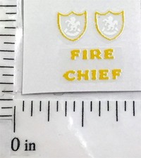 Matchbox 59C Ford Galaxie Fire Chief Sticker Set MB-59C